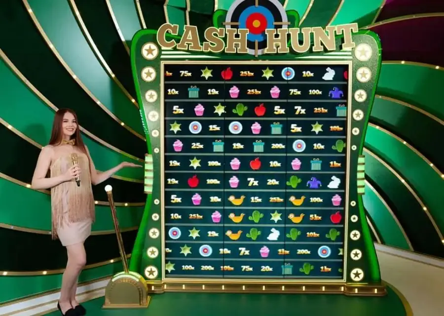 Crazy Time Cash Hunt bonus 108 hidden multipliers cannon selection live game