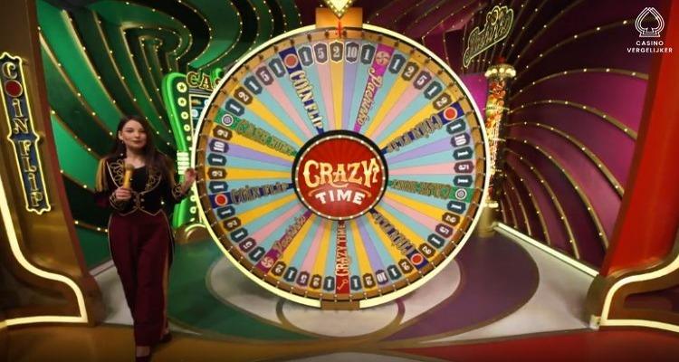 Crazy Time statistics history showing segment frequency distribution over thousands of spins